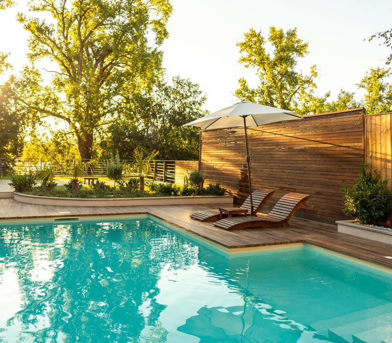 backyard pool oasis