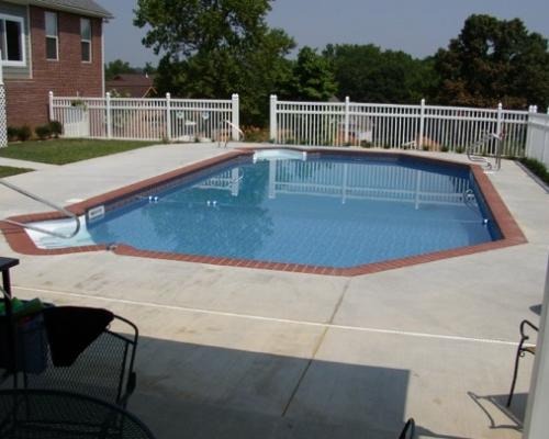 pool in backyard