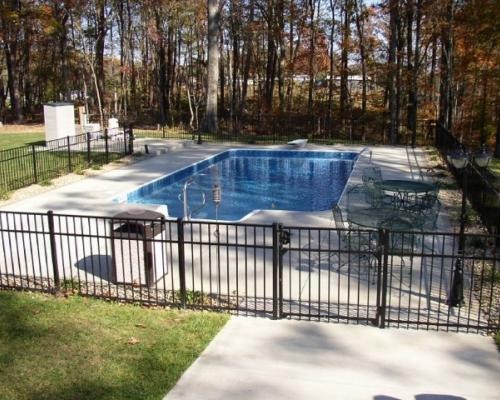 pool in backyard